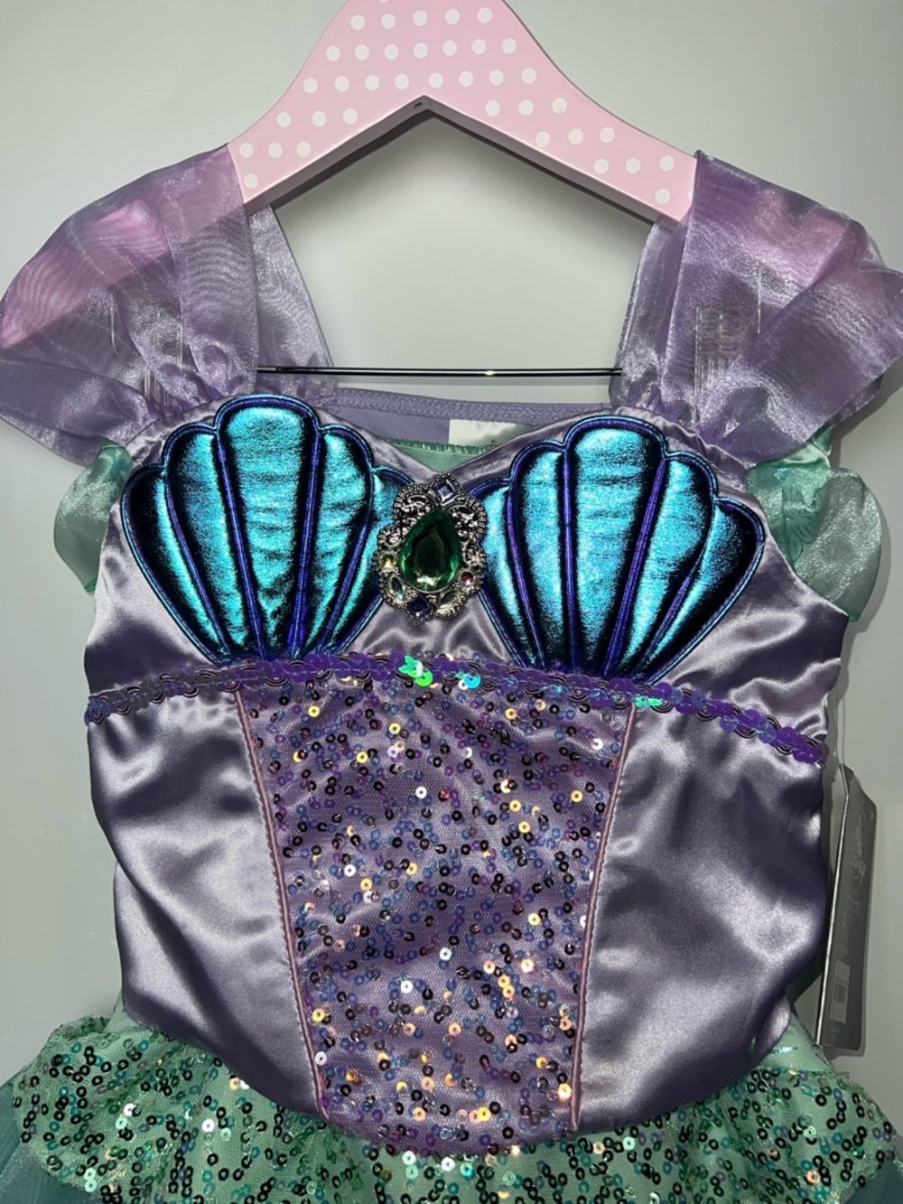 💜💚NWT DISNEY LITTLE PRINCESS LITTLE MERMAID COSTUME SIZE 5T - Picture 12 of 15